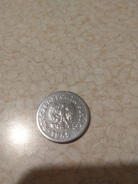 Stara moneta 1 zł z 1949 roku