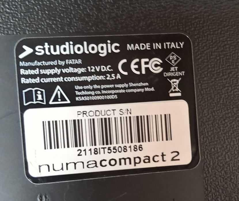 STUDIOLOGIC Numa Compact 2 – pianino cyfrowe / kontroler MIDI
Dostępn