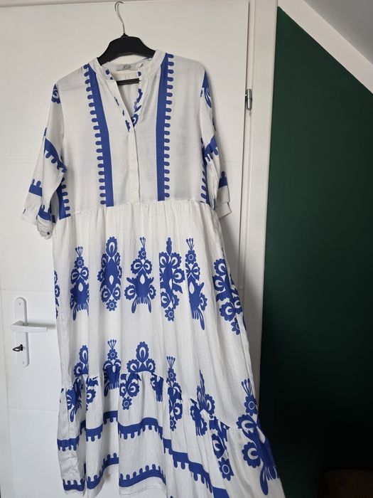 Cudna boho folk komunie wesela 46 48 maxi