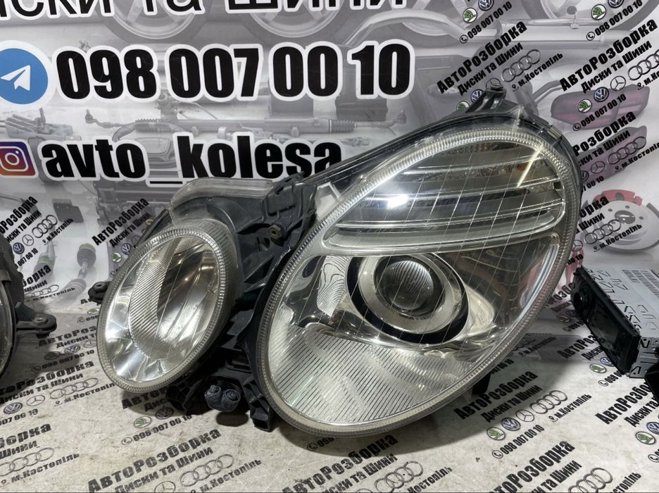 Фари Mercedes W211 (2002-2009) – оригінал Hella, європейські