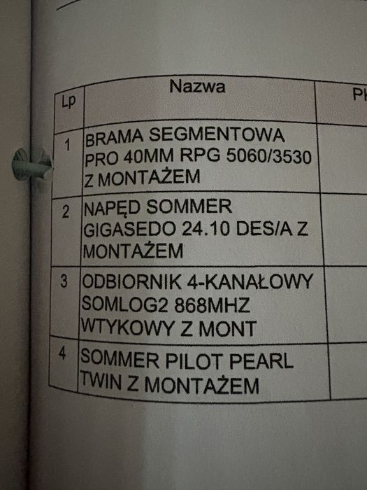 Brama przemysłowa GROS