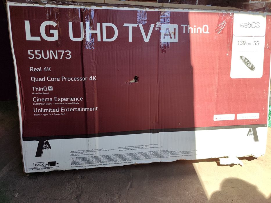 Телевізор LG 55UB850V 55" 4K Smart TV на запчастини, битий екран