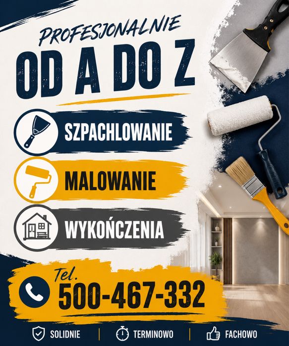 Wykończenia Szpachlowanie Malowanie Gładzie