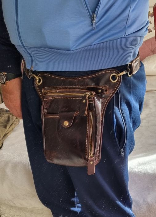 Мужская сумка на пояс или через плечо