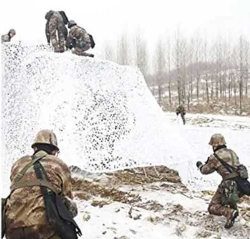 Сітка біла (зима) - 5х5 з основою