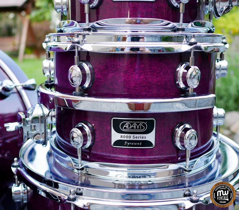 ‼️ Perkusja Adams 8000 Dpresent 22”, 10”, 12”, 16” Purple Stain ‼️