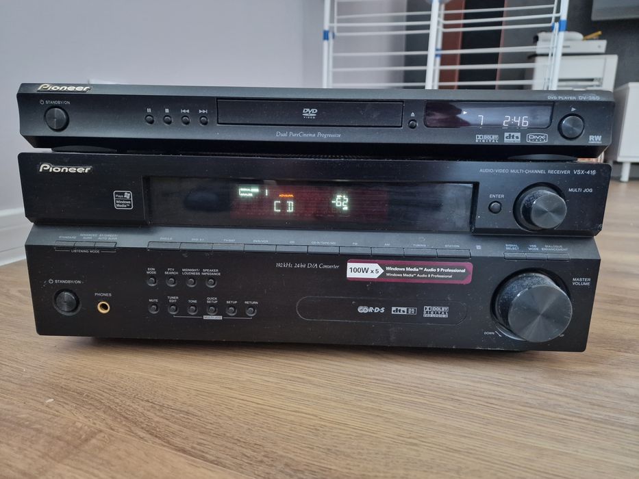 Amplituer Pioneer VSX 416 PLUS DVD PLAYER DV 380