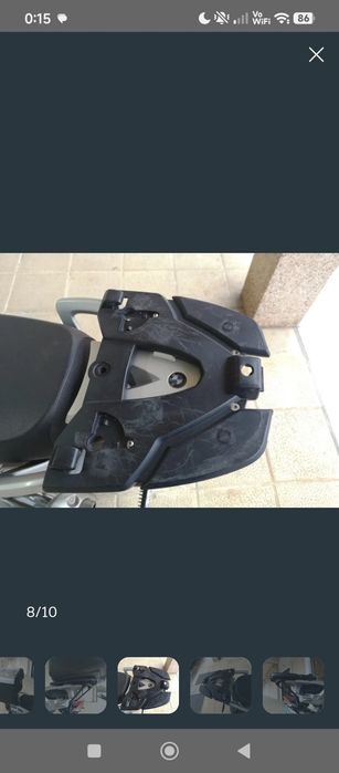 BMW top case e suporte