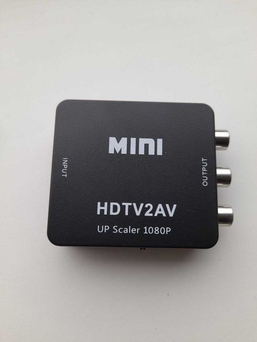 Конвертер HDMI to AV RCA тюльпан переходник, адаптер, 1080р с питанием