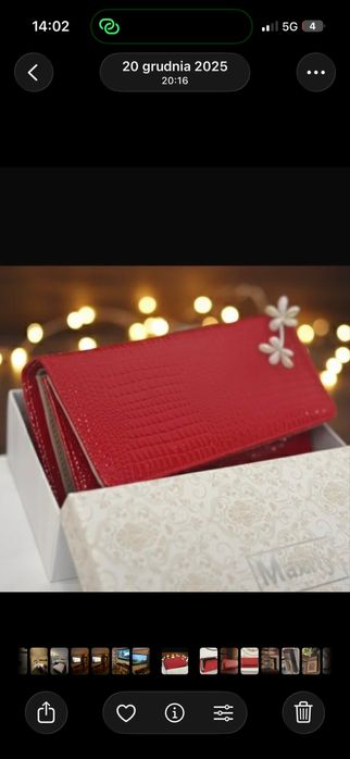 Portfel dasmki skora naturalna