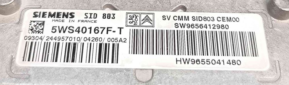Centralina Motor / ECU 9655041480 - PEUGEOT 407