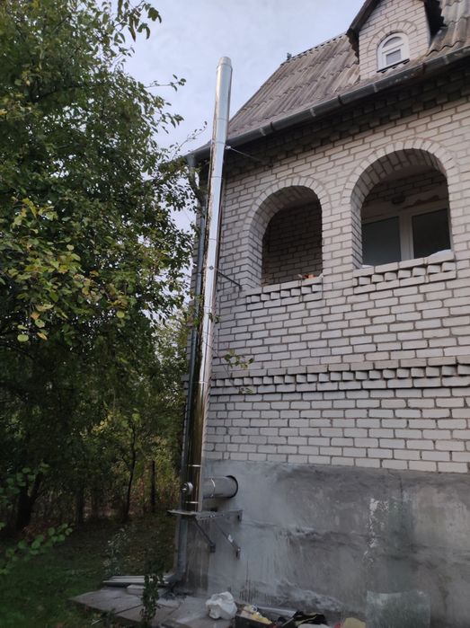 Монтаж твердопаливного котла, буферной ємності,
