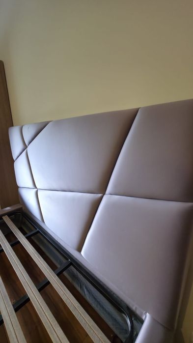 Cama Casal Estofada+Cabeceira