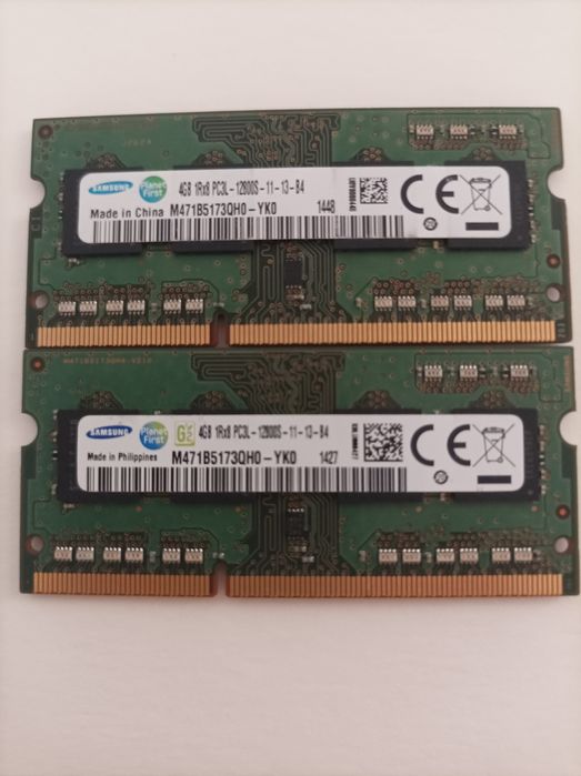 Memórias RAM Samsung para portátil – 2 x 4GB DDR3 (8GB no total)