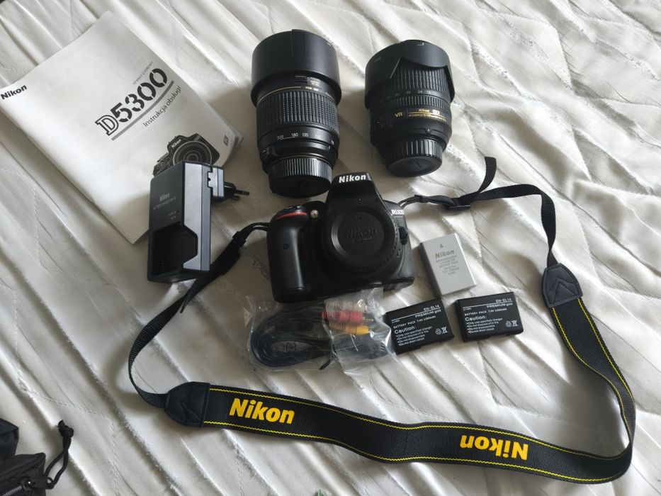 Nikon D5300 + dwa obiektywy