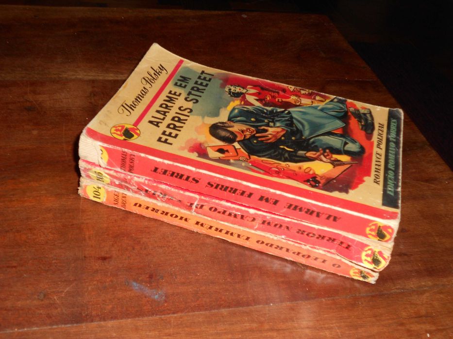 Livros colecção Grandes Mistérios Anos 50 - Polsky, Creasey, Brent