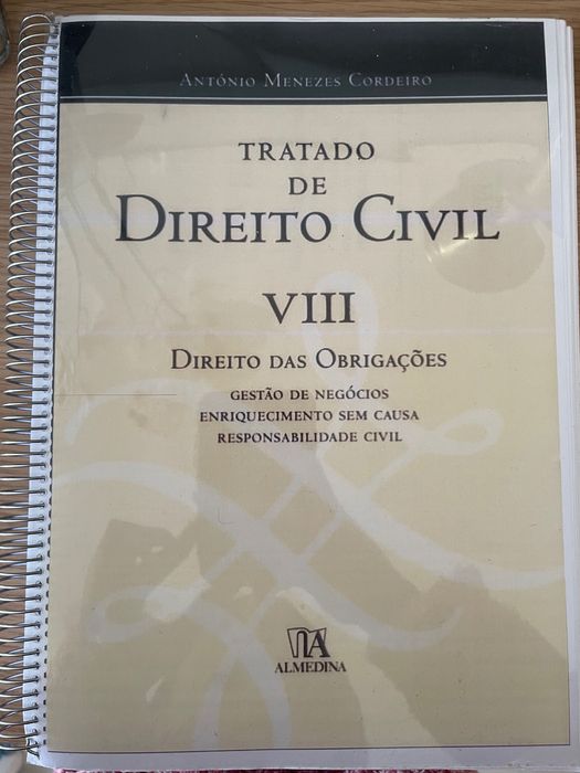 Tratado de direito civil VIII- Menezes Cordeiro