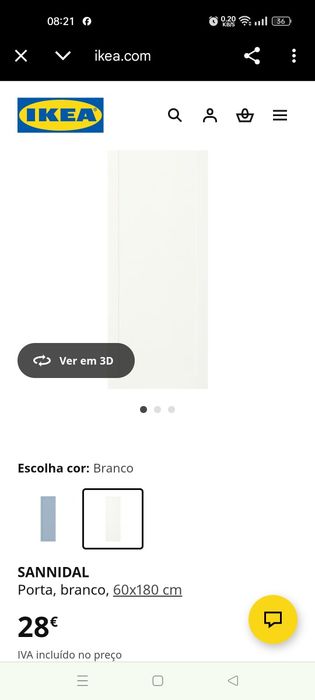 Roupeiro IKEA PLATSA c/2portas 60x57x221cm, em bom estado