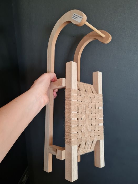 KIK drewniana ozdoba dekoracja duże sanki XXL saneczki boho NOWE