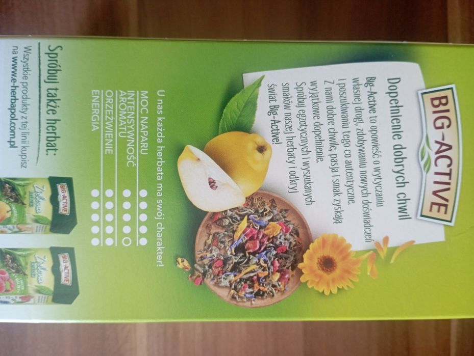 Чай зелений і чорний Big Active