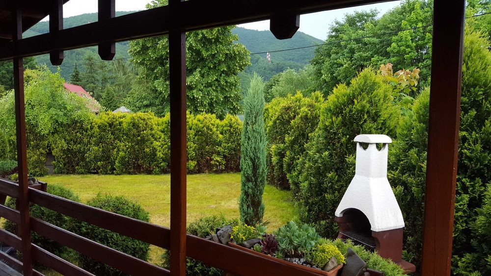 Międzybrodzie domek nad jeziorem w górach 50m plaża,