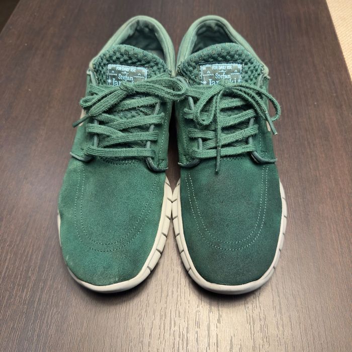 Nike Stefan Janoski зелені кросівки з замші розмір 42