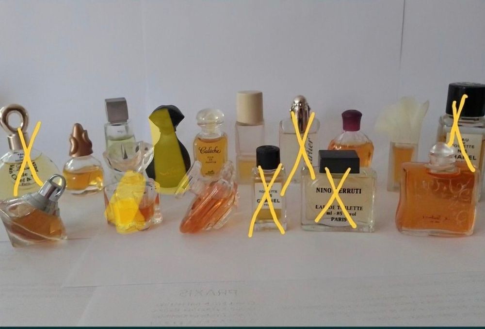 Винтажные духи миниатюры редкие Hermes Cartier Lancome  Azzaro Versace