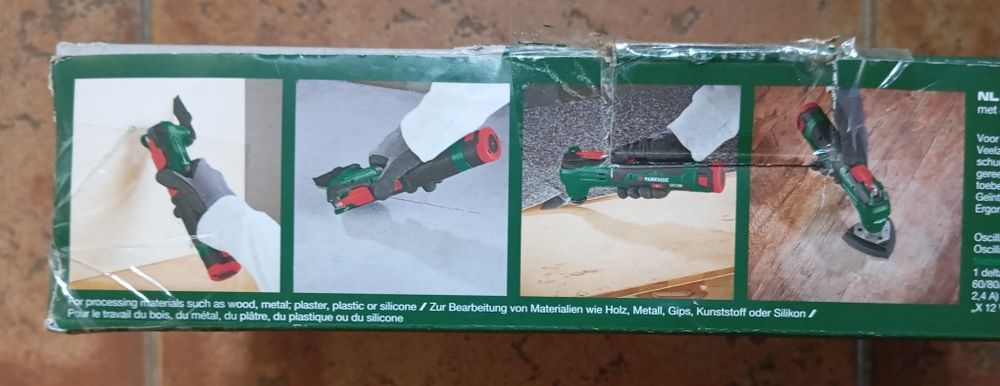 Máquina multifunções com bateria Parkside 12V