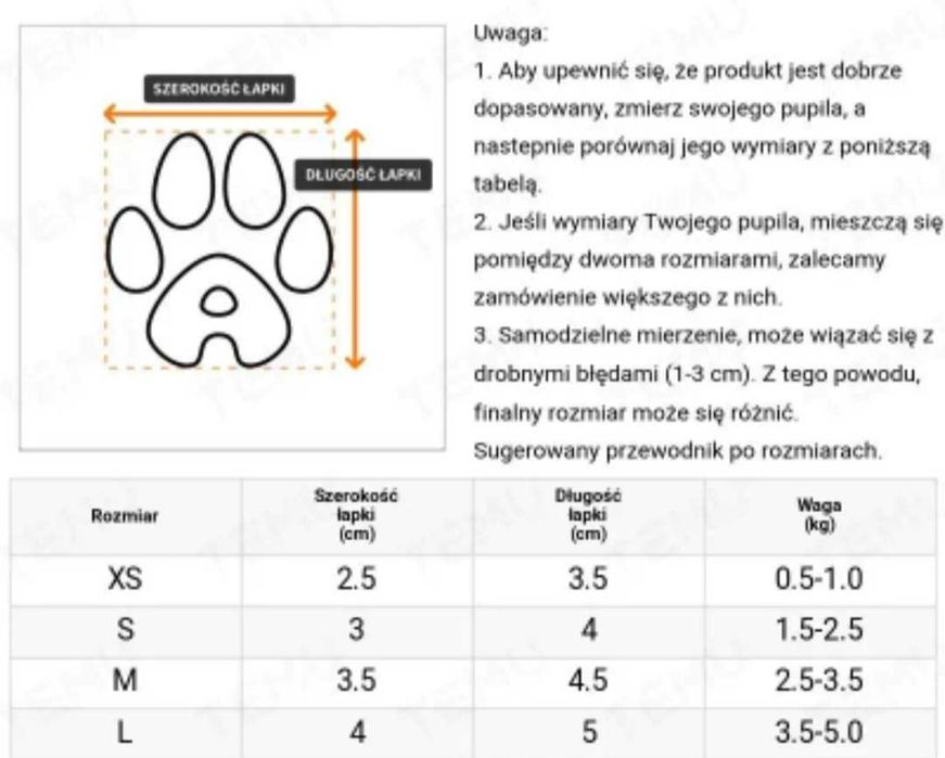 Obuwie dla psa zimowe roz M