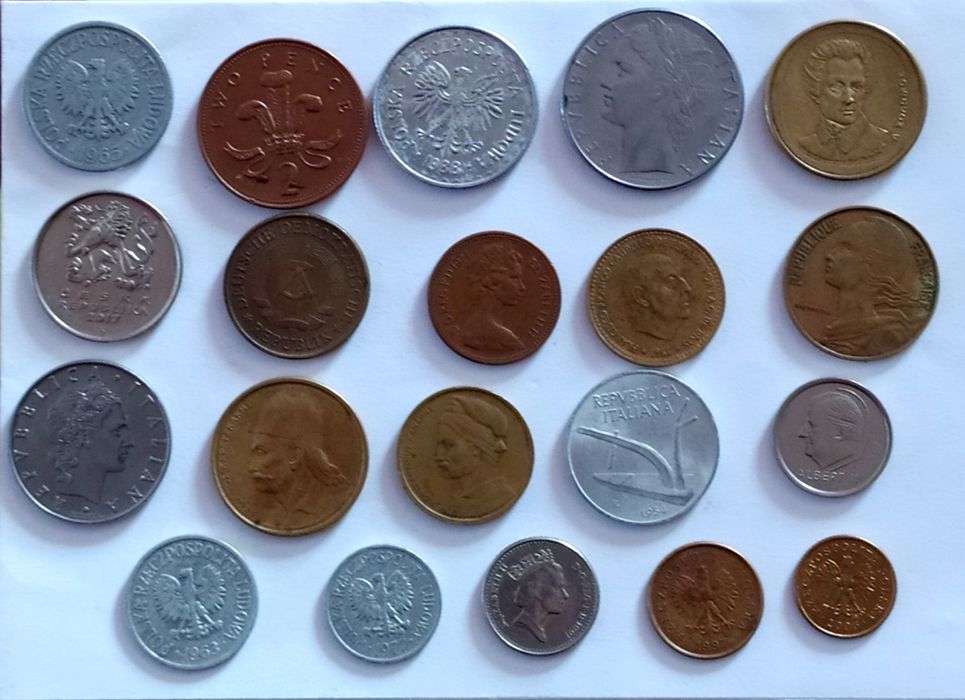 монеты мира 20 шт.