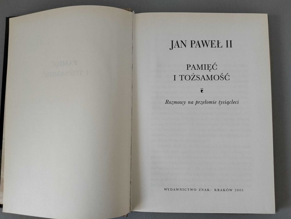 Jan Paweł II pamięć i tożsamość