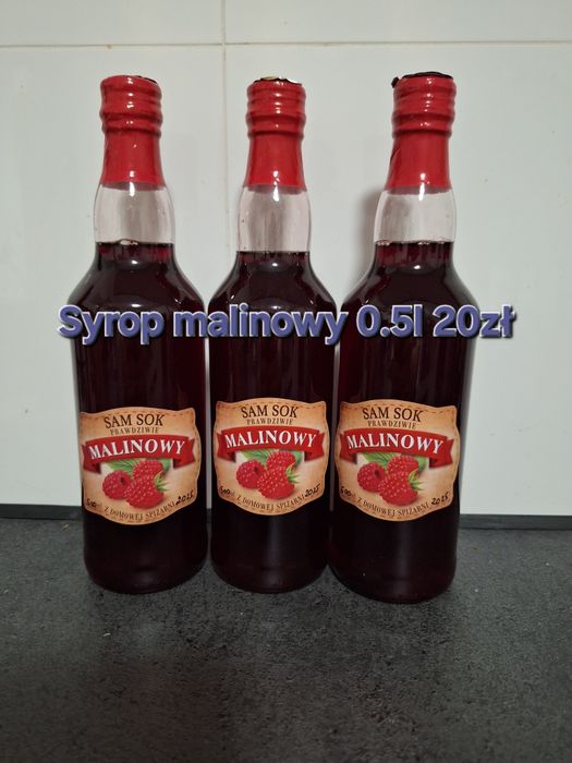 Zestaw 5 malinowych syropów