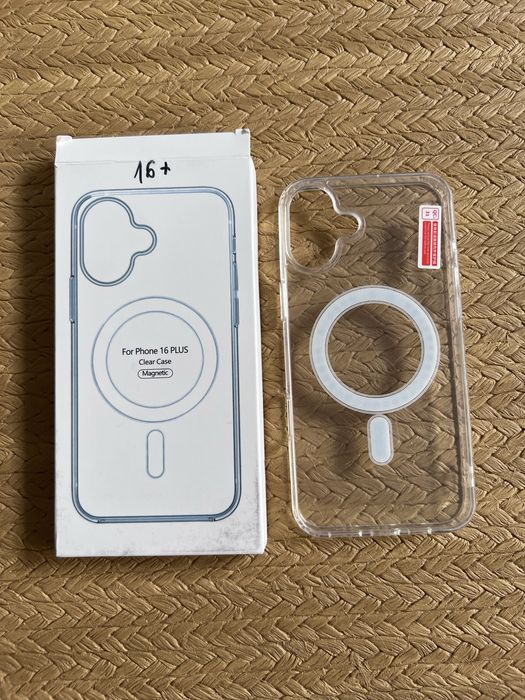 Etui Clear do Apple iPhone 16 Plus/ MagSafe + szkło GRATIS NOWE