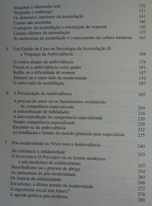 Modernidade e Ambivalência de Zygmunt Bauman