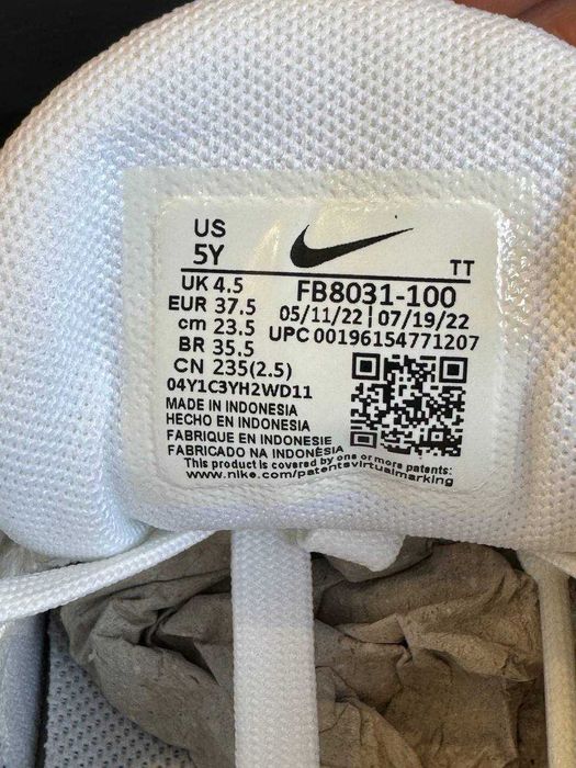 Оригінальні Кросівки Nike Air Max Motif GS FB8031-100 (37,5)