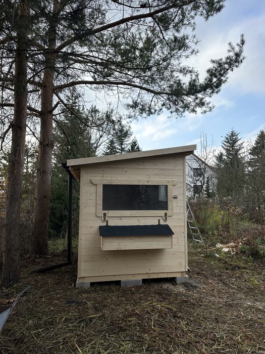 Stylowy wiejski kurnik dla kur