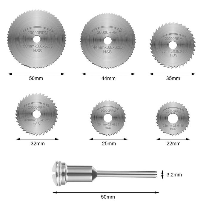 Flintronic Ostrza tnące, 36 szt., tarcze tnące do piły Dremel