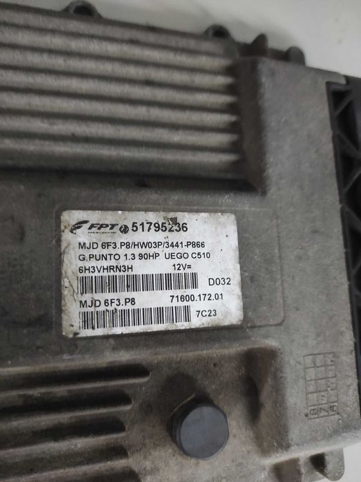 FIAT Grande Punto 1.3 90km, OE: 5179.5236, Sterownik silnika