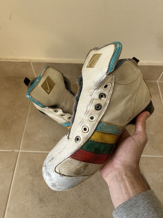 Botas de hóquei em parins