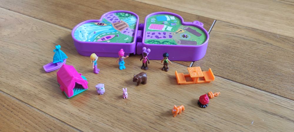 Polly pocket serce biwak cemping domek