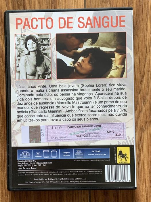 Pacto de Sangue - Sophia Loren - dvd
