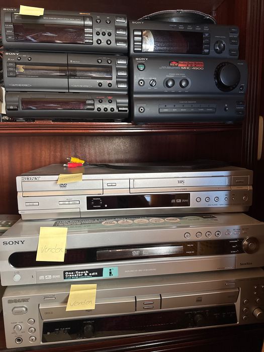 Hi-fi Sony MHC 4900, Sony dvd/vhs player SLV D925, Sony RDR GX 700