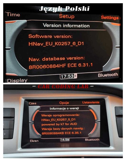 Aktywacja AppConnect AndroidAuto CarPlay SmartLink Audi VW Skoda Seat