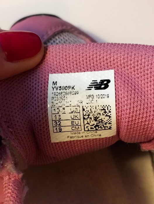 różowe dziewczęce sneakersy New Balance 500 r. 32