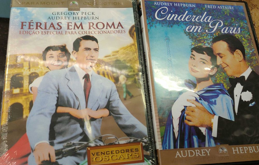 DVD's Audrey Hepburn Férias em Roma,Sabrina,Cinderela em Paris etc