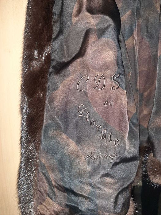 Kurtka z Norek - Giorgio - Markowe futro