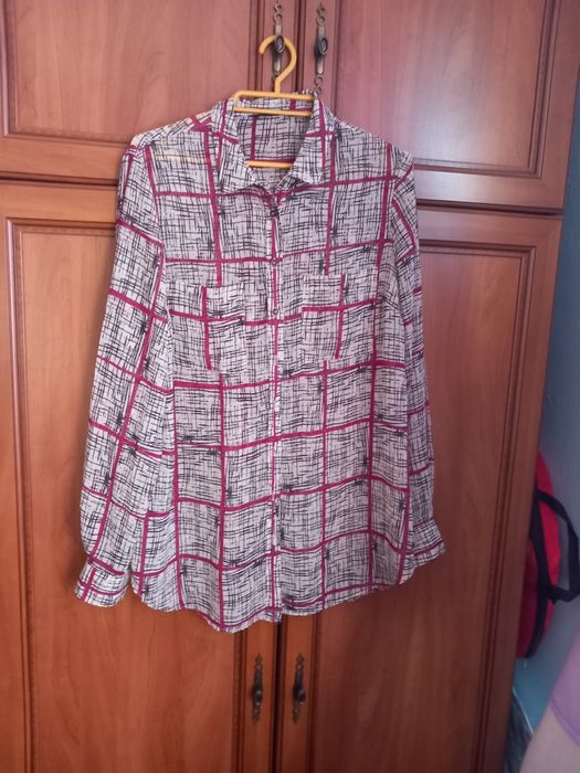 Koszula w kratkę przeswitujaca