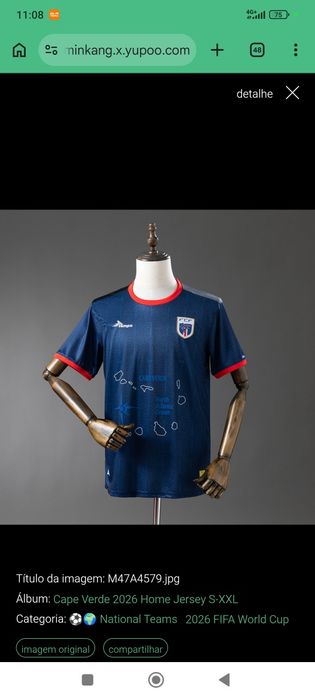 Camisolas seleção cabo-verde