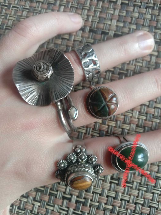 Кольцо серебро 925