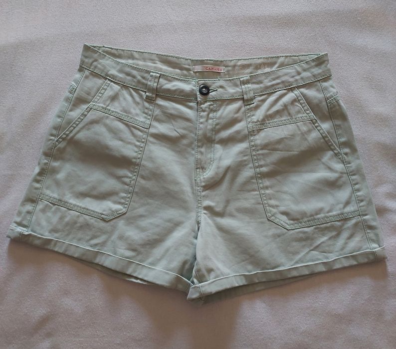 Calções Algodão Verdes, M-L